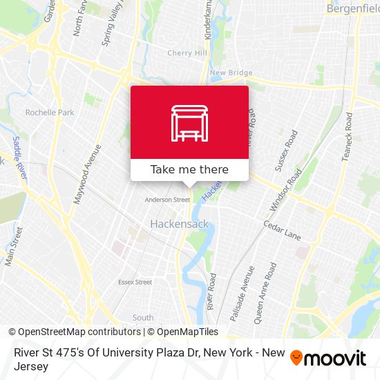 Mapa de River St 475's Of University Plaza Dr