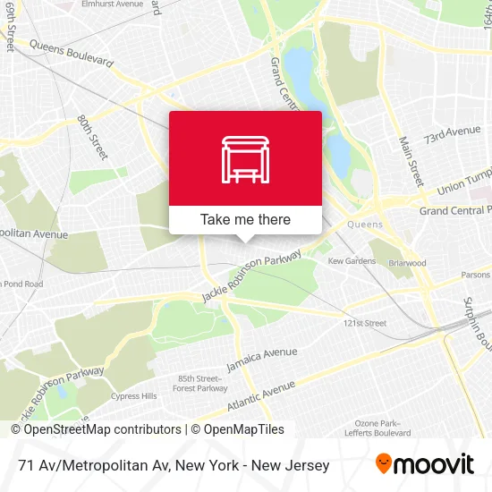Mapa de 71 Av/Metropolitan Av