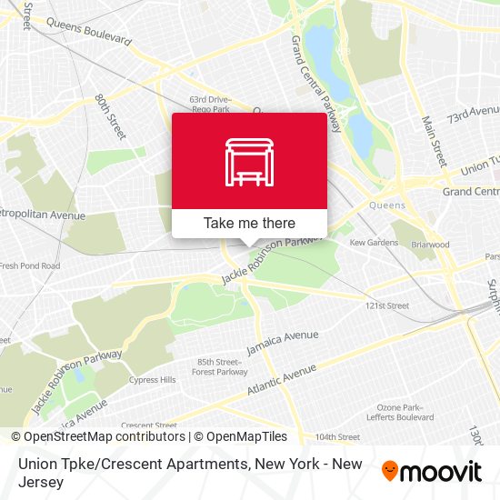 Union Tpke/Crescent Apartments map