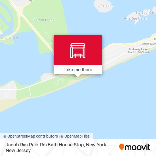 Mapa de Jacob Riis Park Rd / Bath House Stop