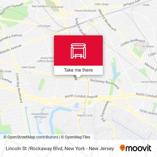 Lincoln St /Rockaway Blvd map