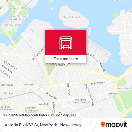 Mapa de Astoria Blvd/82 St