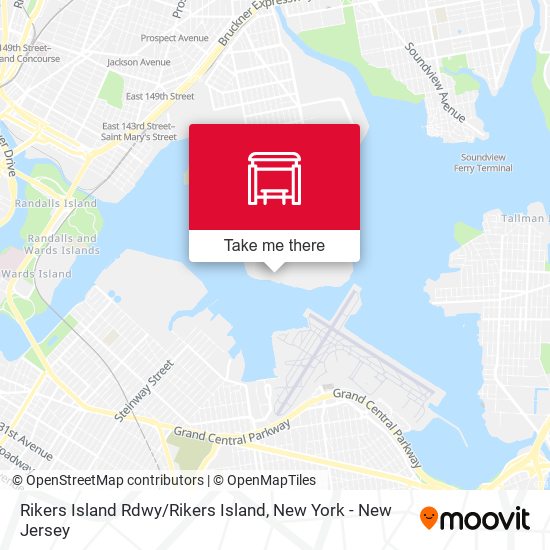 Rikers Island Rdwy / Rikers Island map
