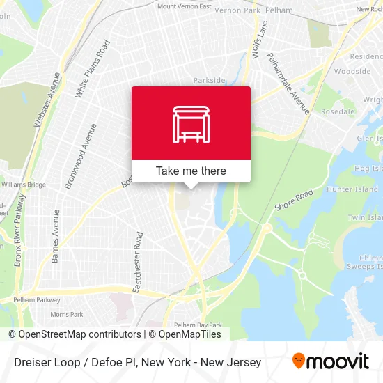 Dreiser Loop / Defoe Pl map