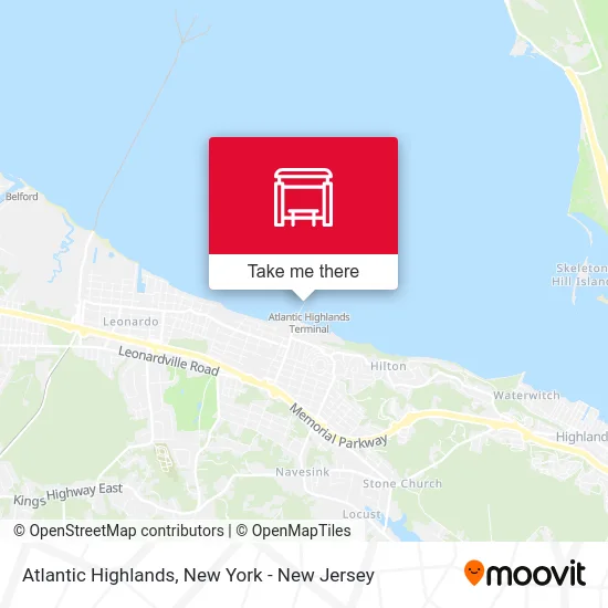 Atlantic Highlands map