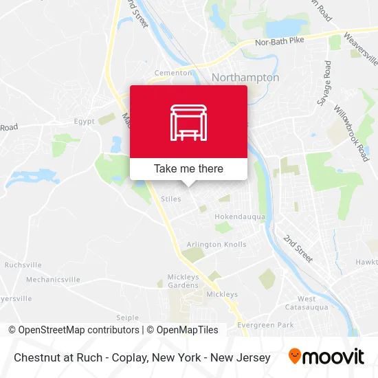 Chestnut at Ruch - Coplay map