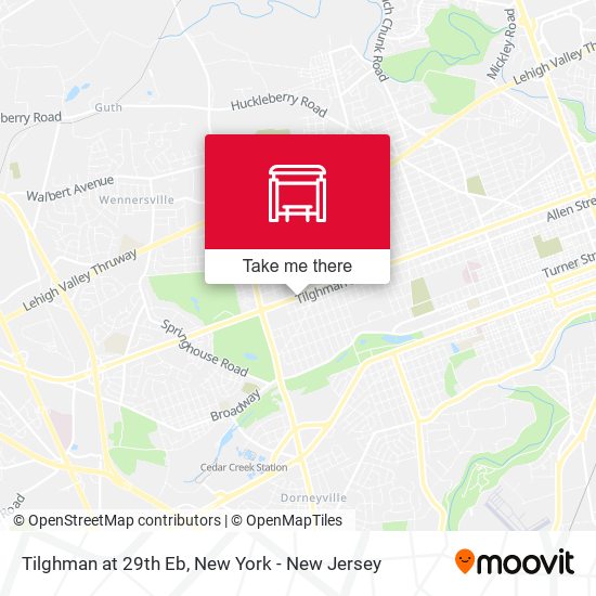 Mapa de Tilghman at 29th Eb