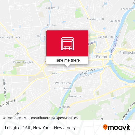 Mapa de Lehigh at 16th