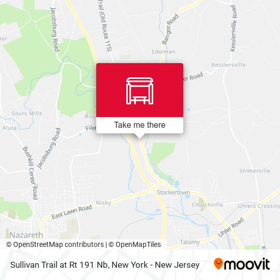 Mapa de Sullivan Trail at Rt 191 Nb