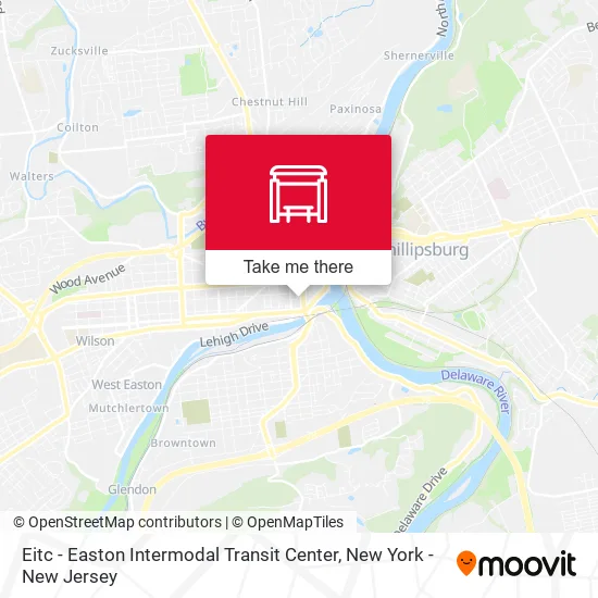 Eitc - Easton Intermodal Transit Center map