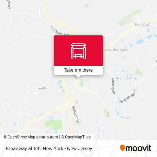Broadway at 6th map