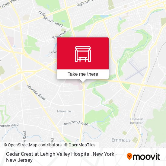 Cedar Crest at Lehigh Valley Hospital map