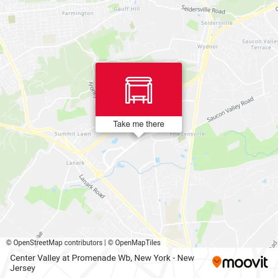 Center Valley at Promenade Wb map