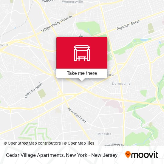 Mapa de Cedar Village Apartments