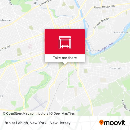8th at Lehigh map