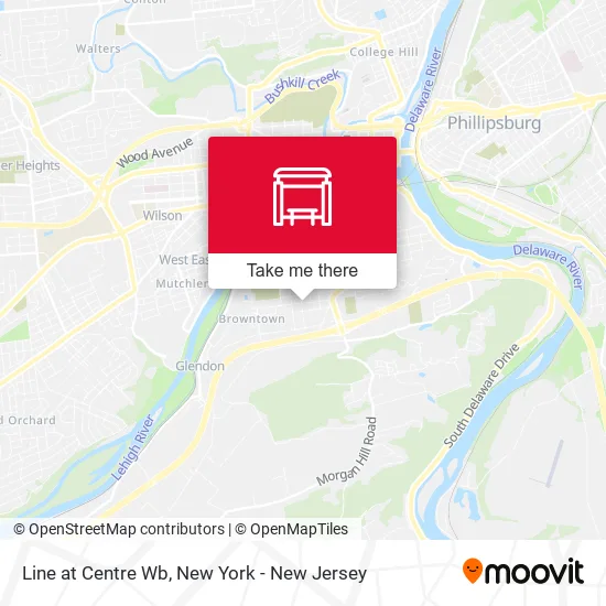 Line at Centre Wb map