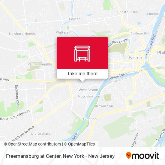 Mapa de Freemansburg at Center