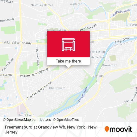 Freemansburg at Grandview Wb map