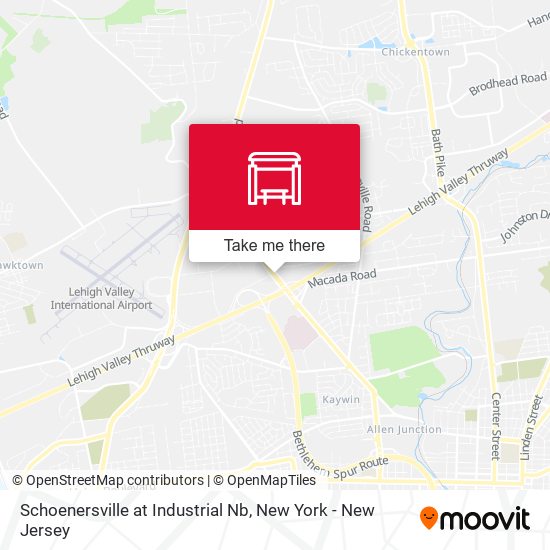 Mapa de Schoenersville at Industrial Nb