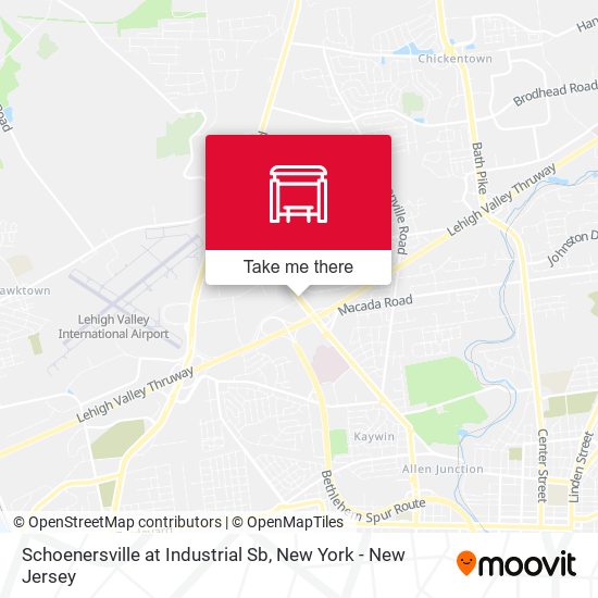 Schoenersville at Industrial Sb map