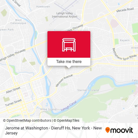 Jerome at Washington - Dieruff Hs map