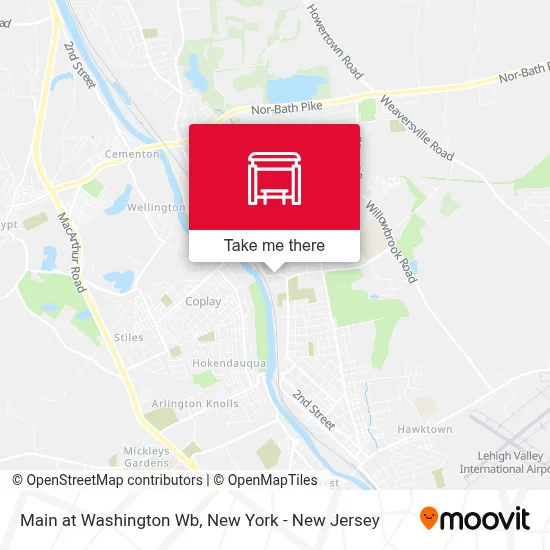 Main at Washington Wb map