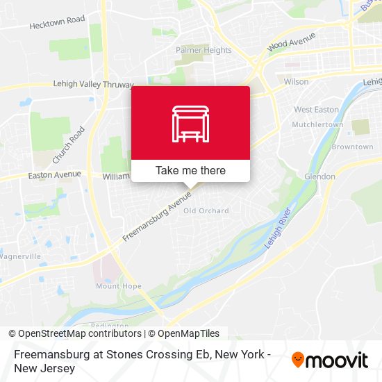 Freemansburg at Stones Crossing Eb map
