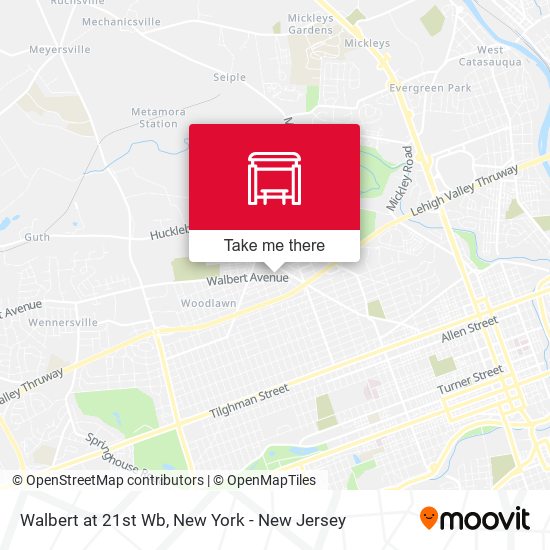 Mapa de Walbert at 21st Wb