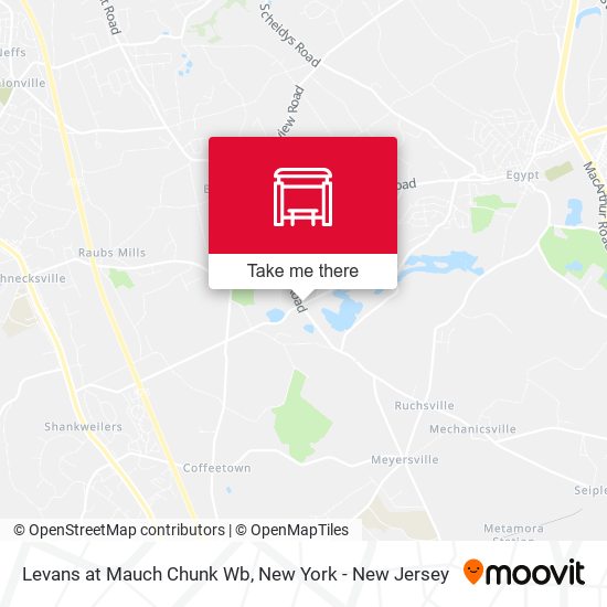 Mapa de Levans at Mauch Chunk Wb
