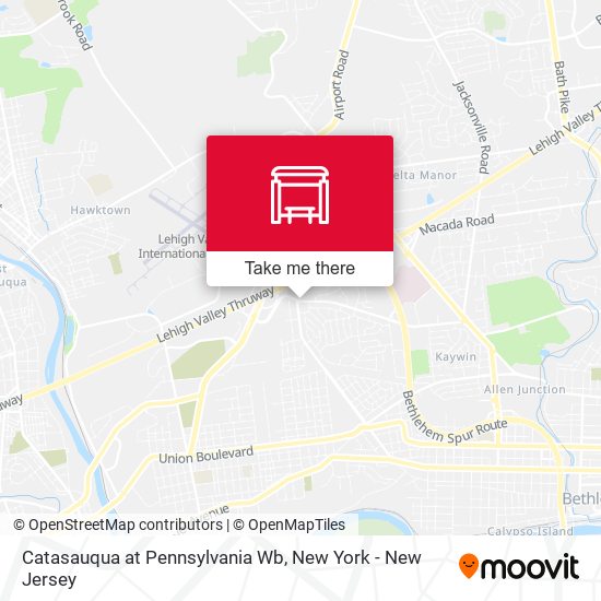 Catasauqua at Pennsylvania Wb map