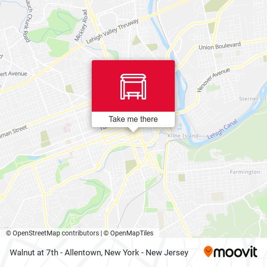Mapa de Walnut at 7th - Allentown