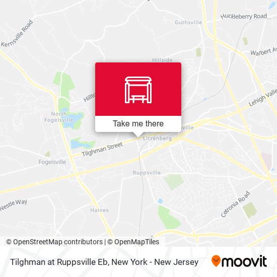 Tilghman at Ruppsville Eb map
