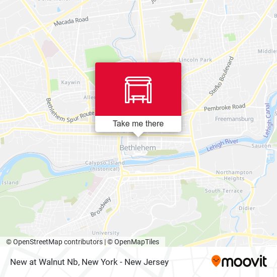 Mapa de New at Walnut Nb