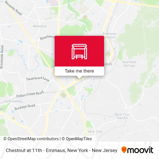Chestnut at 11th - Emmaus map