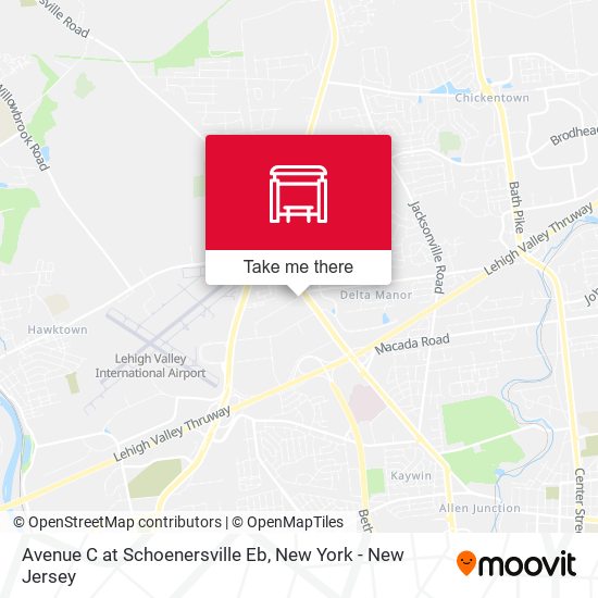 Avenue C at Schoenersville Eb map