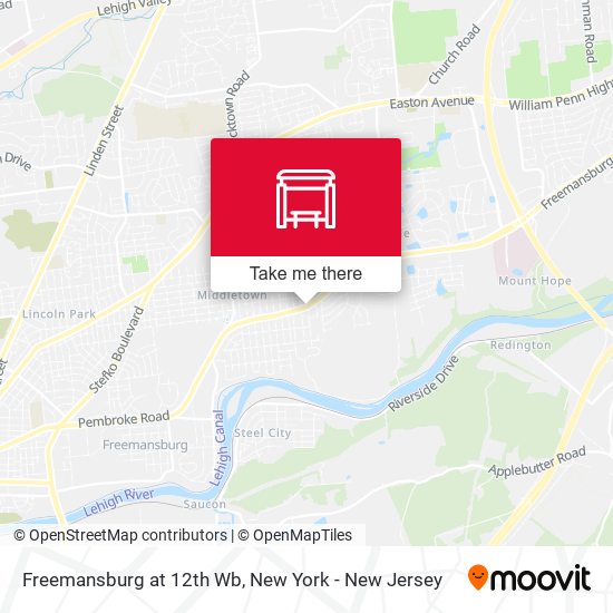 Mapa de Freemansburg at 12th Wb