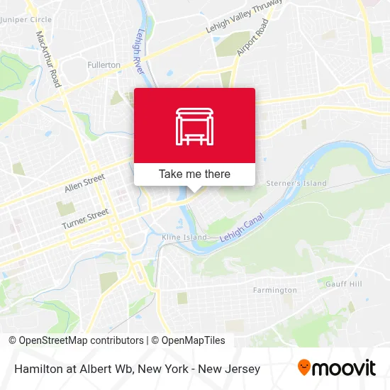 Hamilton at Albert Wb map