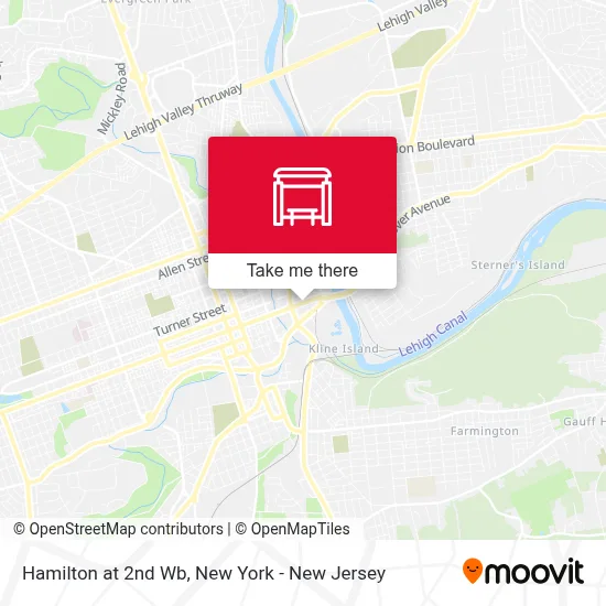 Hamilton at 2nd Wb map