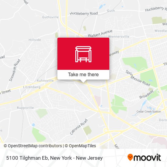 Mapa de 5100 Tilghman Eb