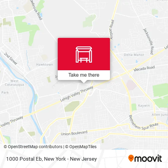1000 Postal Eb map