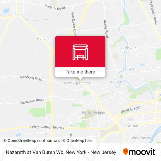 Mapa de Nazareth at Van Buren Wb