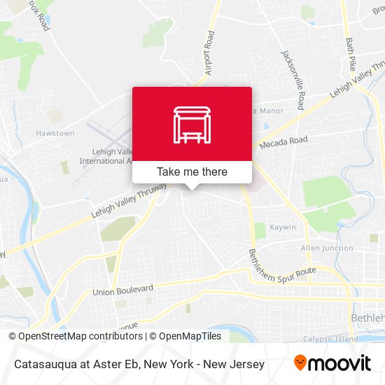 Mapa de Catasauqua at Aster Eb