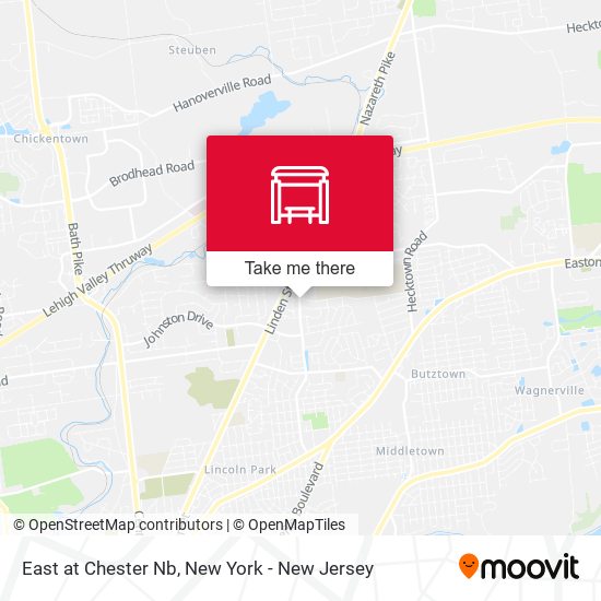 Mapa de East at Chester Nb