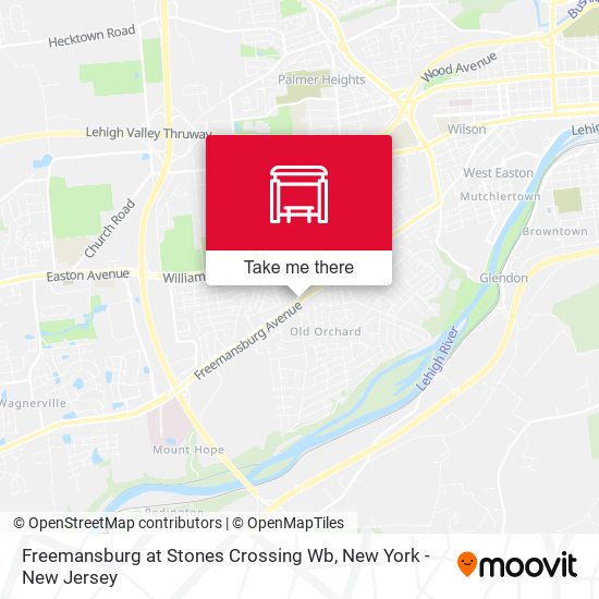 Freemansburg at Stones Crossing Wb map