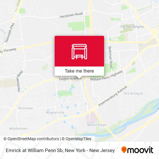 Mapa de Emrick at William Penn Sb