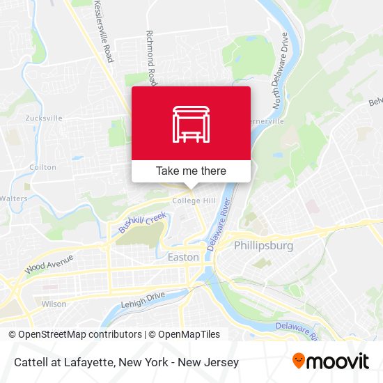 Mapa de Cattell at Lafayette