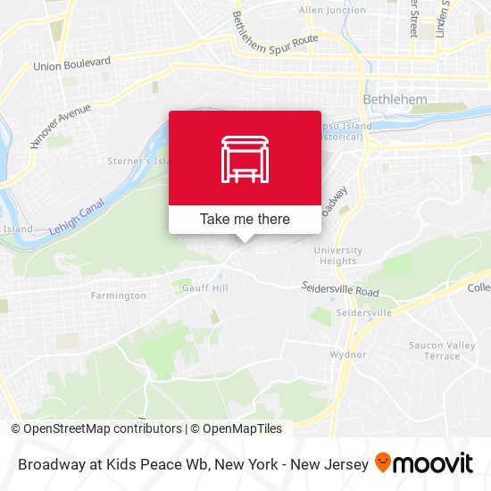 Mapa de Broadway at Kids Peace Wb