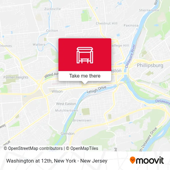 Washington at 12th map