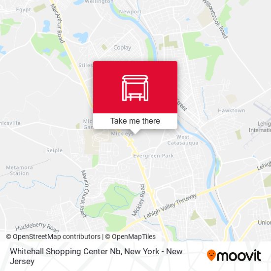 Mapa de Whitehall Shopping Center Nb
