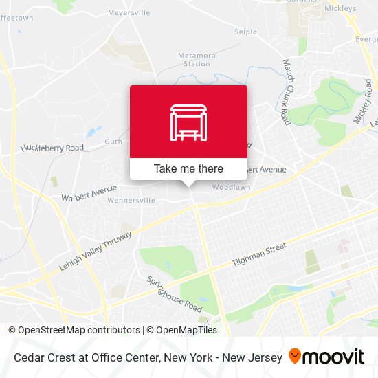 Mapa de Cedar Crest at Office Center